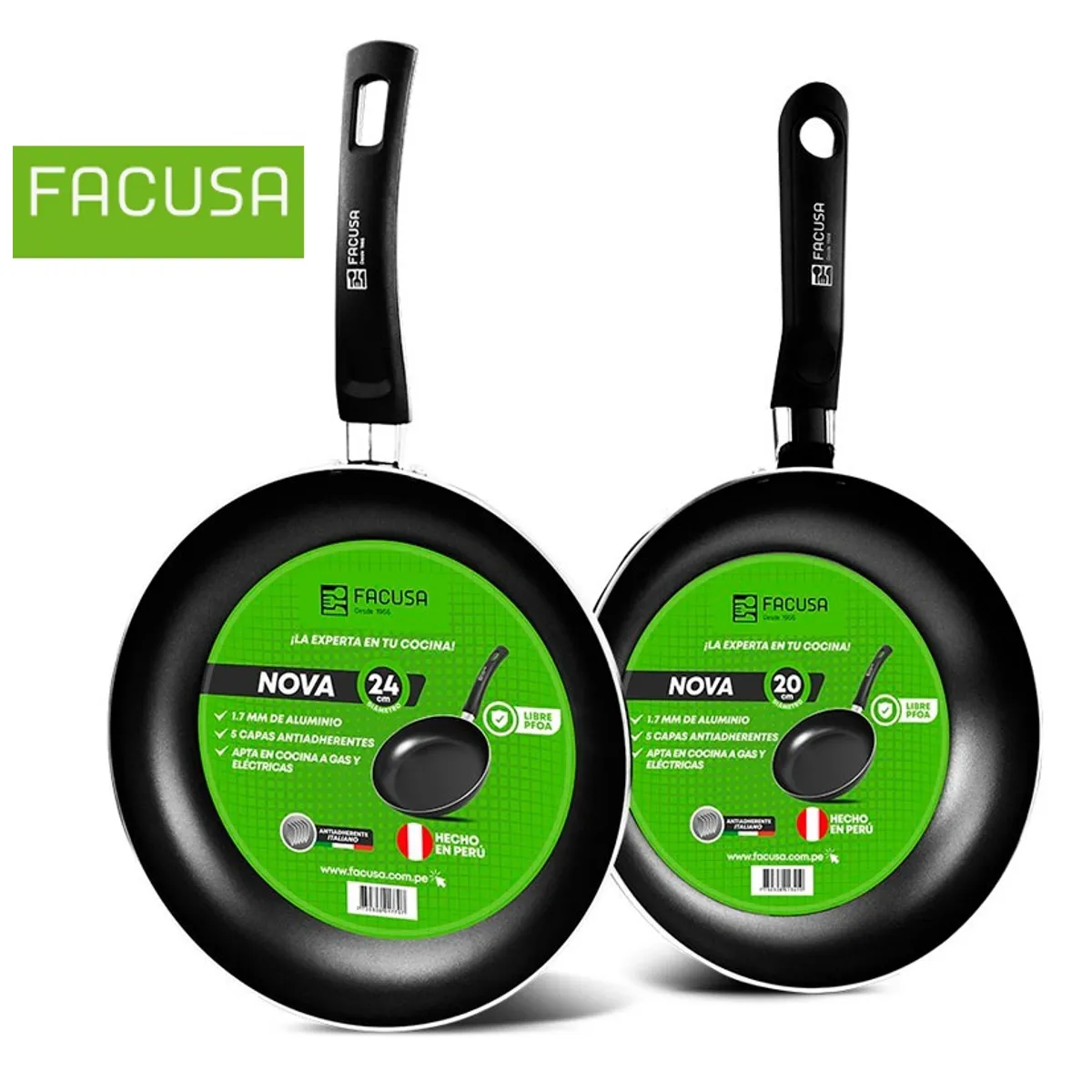 FACUSA - Juego de Sartenes Facusa 2  Piezas