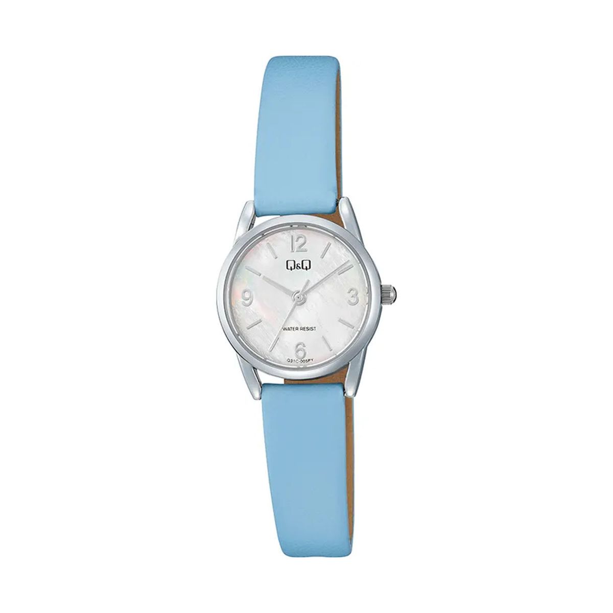 Q&Q - Reloj para Mujer Q&Q de Cuero Turquesa - Elegante, Resistente al Agua y Perfecto para Regalo