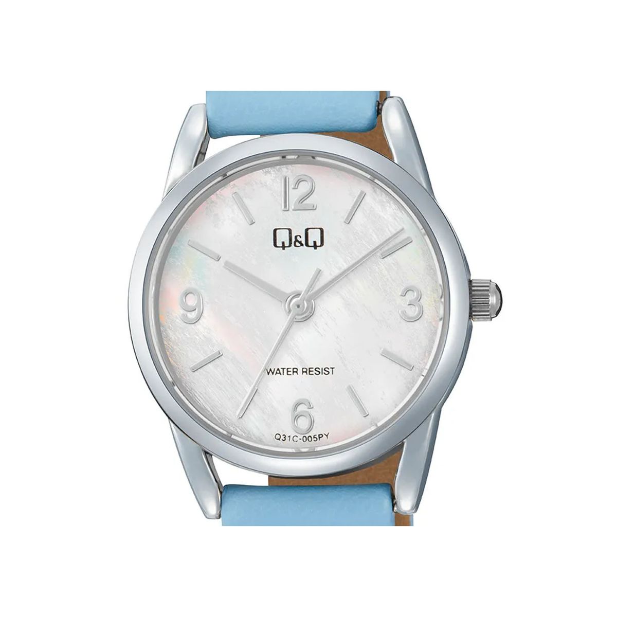 Q&Q - Reloj para Mujer Q&Q de Cuero Turquesa - Elegante, Resistente al Agua y Perfecto para Regalo