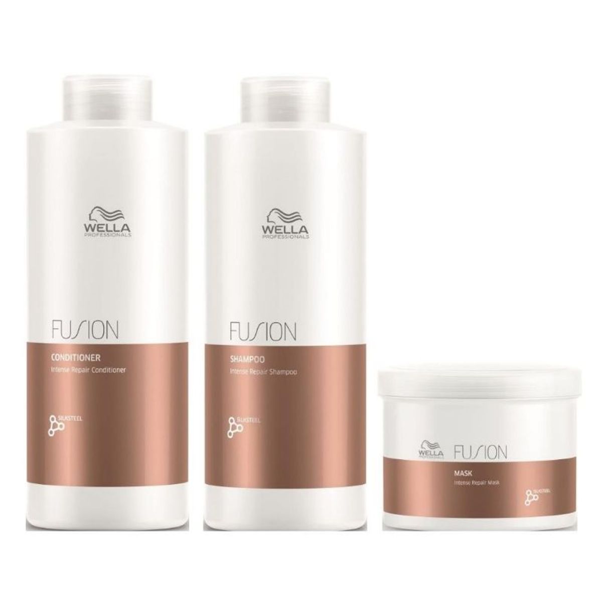 WELLA - Wella Pack Fusion - Shampoo 1L Acondicionador 1L Mascarilla 500ML