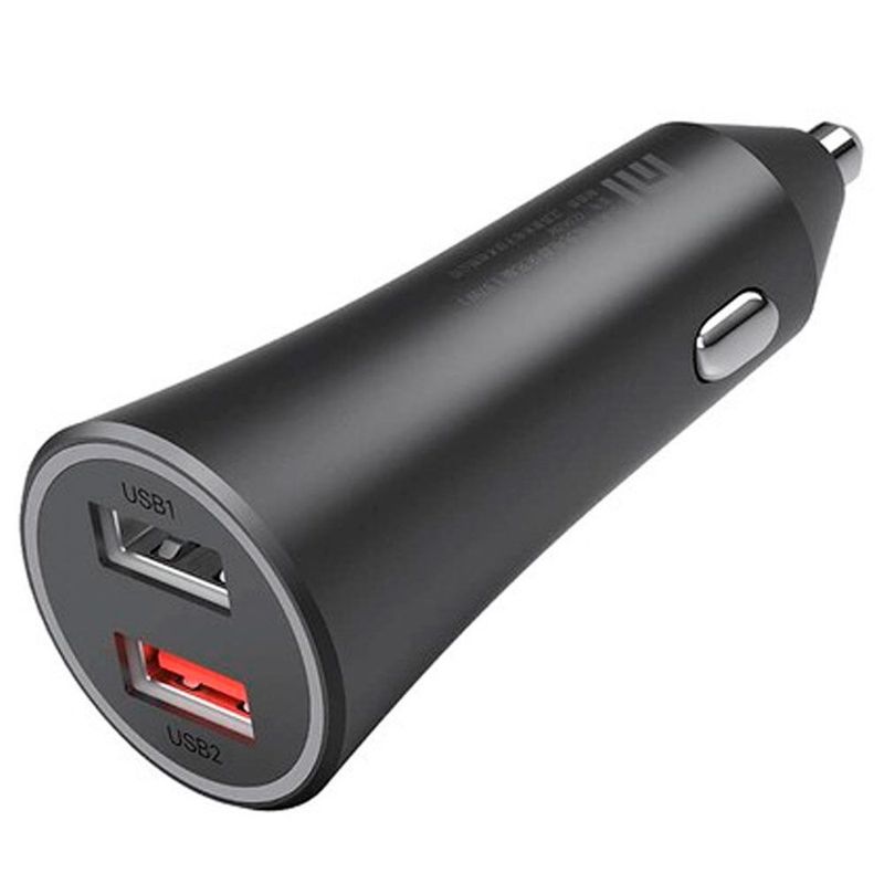 XIAOMI - Cargador para Carro Xiaomi de Doble Puerto de 37W Negro - 26554