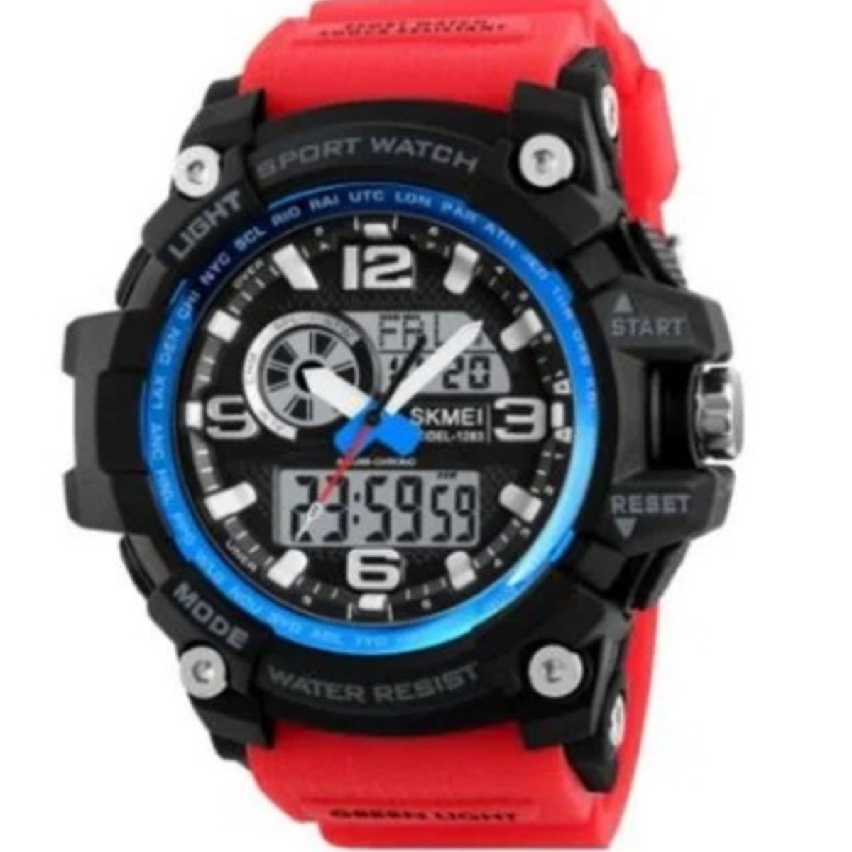 SKMEI - Reloj Skmei 1283 Dual Time Rojo