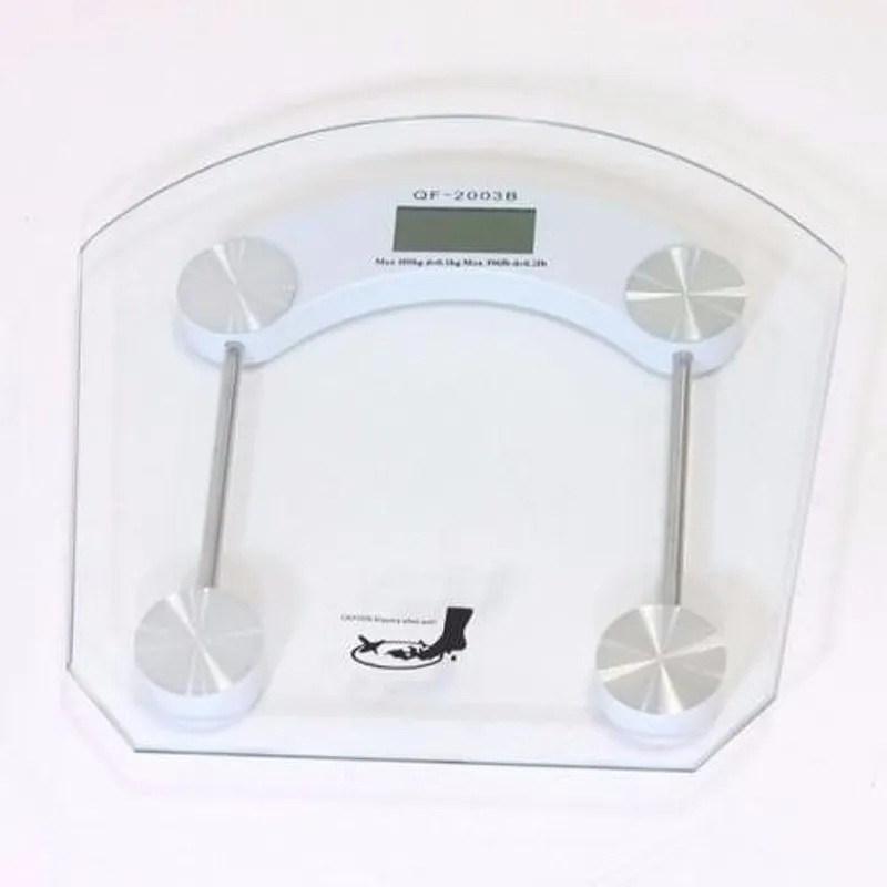 SCALE - Balanza Bascula Digital De Vidrio Hasta 180Kg- Transparente