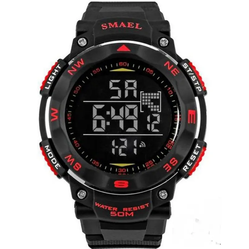 SMAEL - Reloj Digital SMAEL 1235 para adolescentes/hombres 50 M