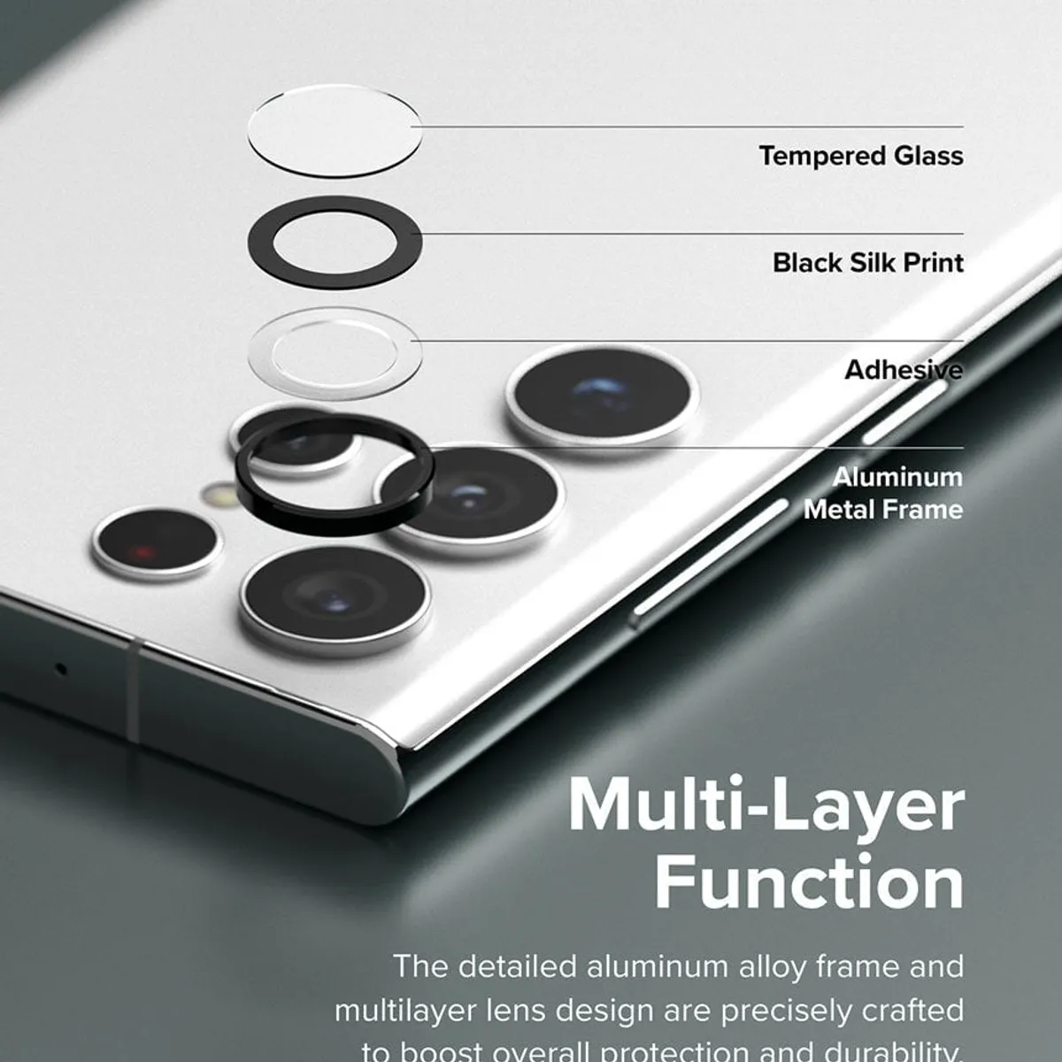 RINGKE - Vidrio Lente Frame Ringke Galaxy S22 Ultra - Importado