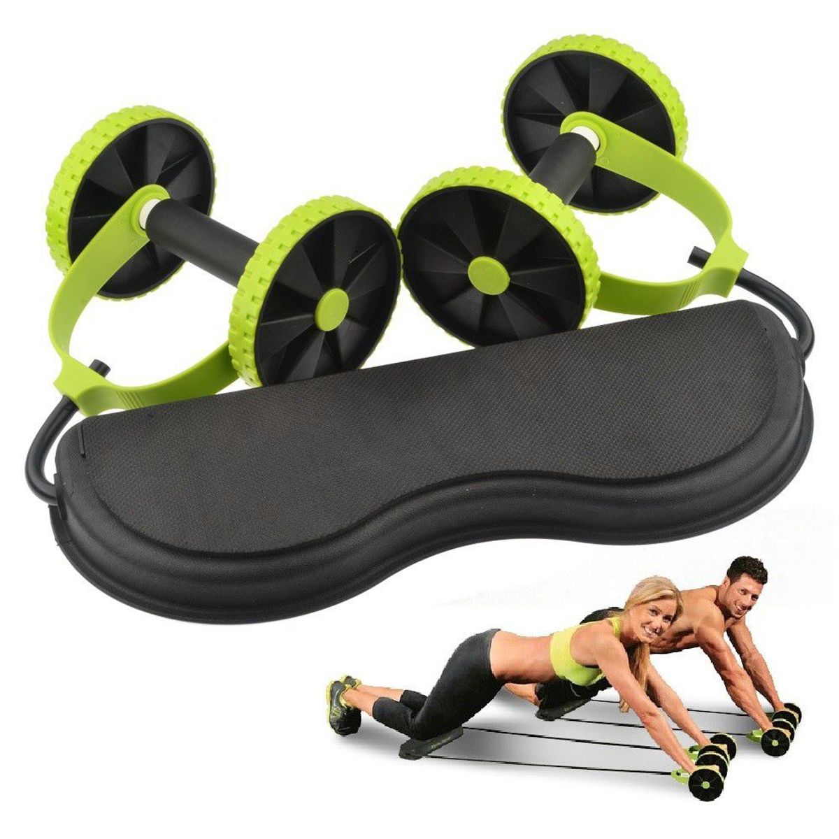 RISUTIMPORT - Rueda  Abdominal Roller + Ligas + Bolso