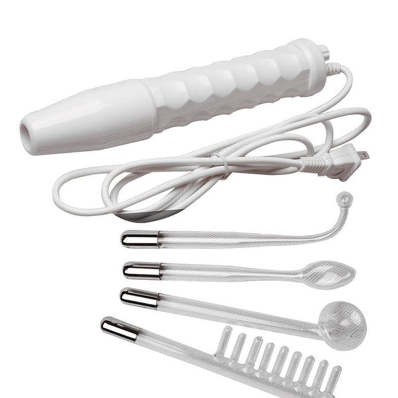 RISUTIMPORT - Masajeador Facial Alta Frecuencia Portátil  + 4 Accesorios Profesional