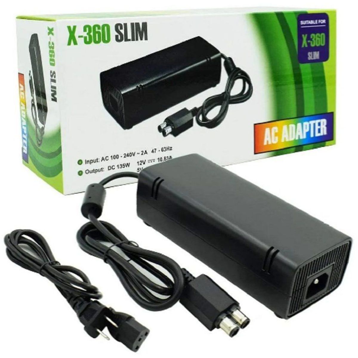 GENERICO - Cargador Adaptador Fuente De Poder Xbox 360 Slim 220v.