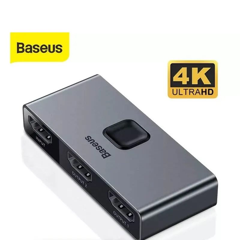 BASEUS - Switch HDMI 4K Conmutador Bidireccional Baseus Pc Ps4 Ps5 Mi Box