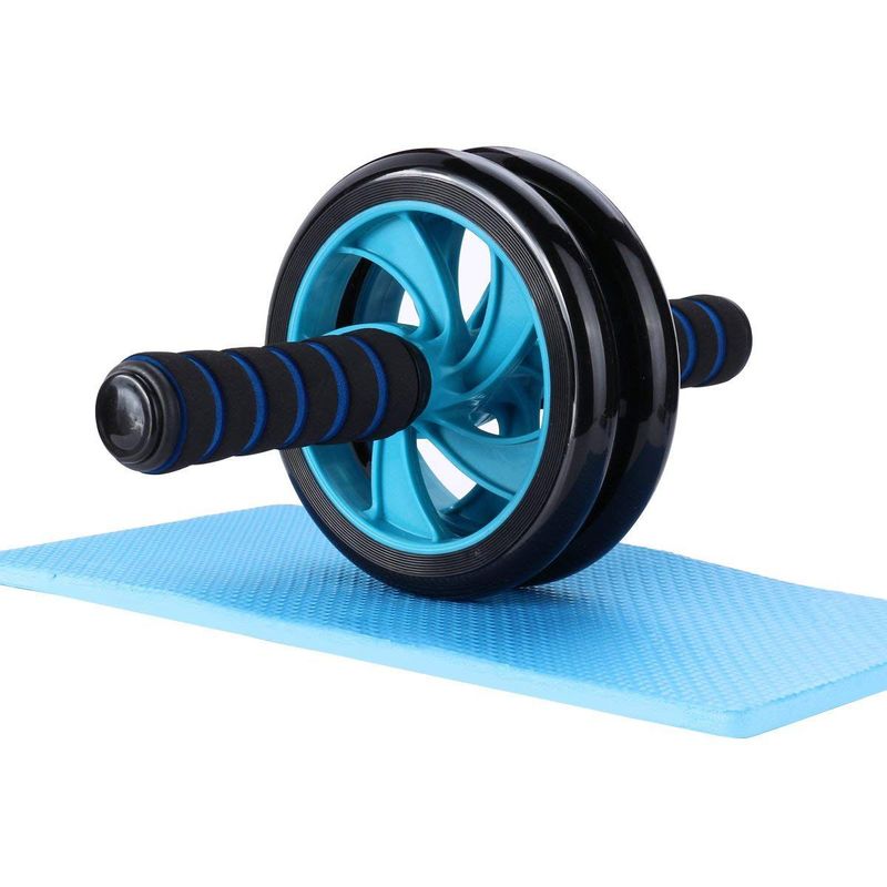 RISUTIMPORT - Rueda Abdominales Two Azul Resistente  Tapete