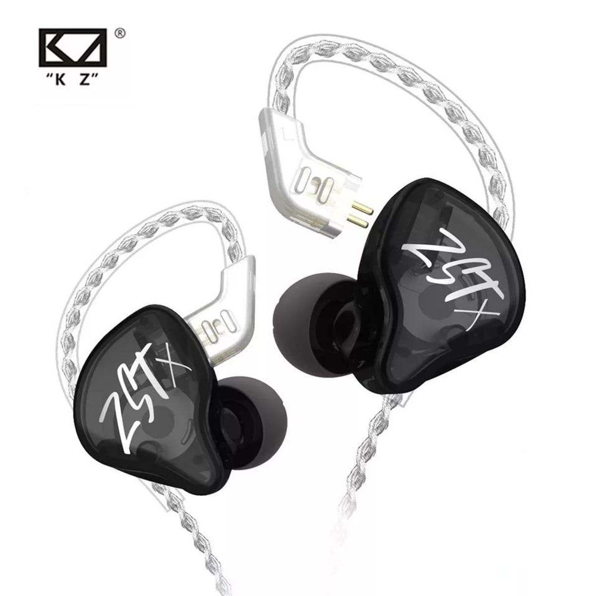KZ - Audifono Kz ZST X 1BA1DD HIFI In-Ear Negro