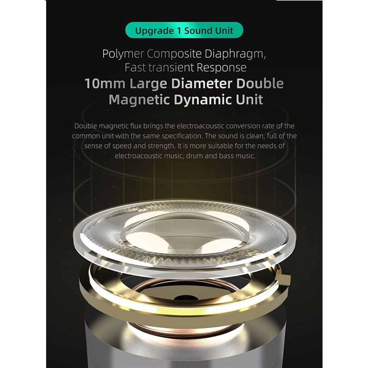 KZ - Audifono Kz ZST X 1BA1DD HIFI In-Ear Negro