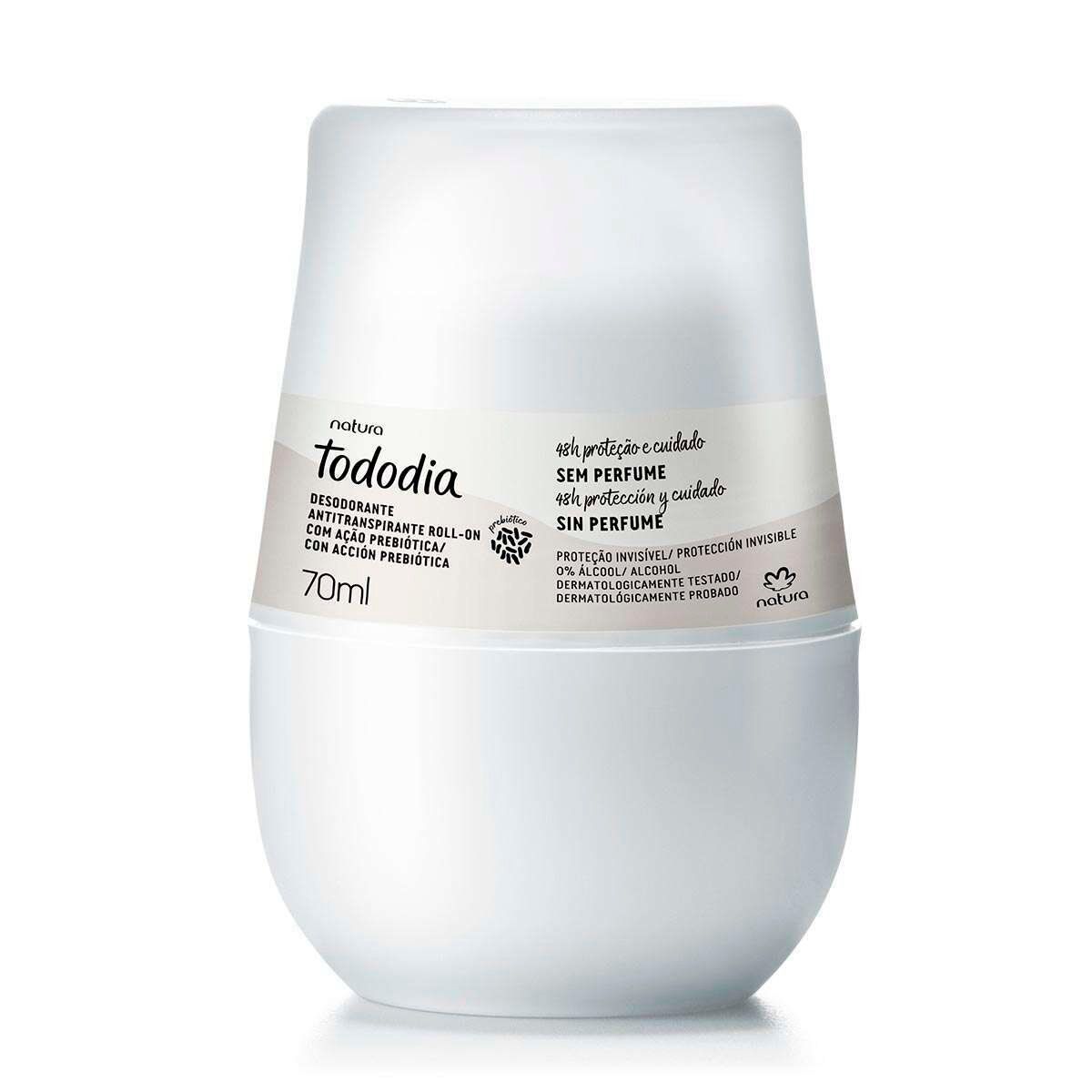 NATURA - Desodorante roll-on invisible sin perfume Tododia
