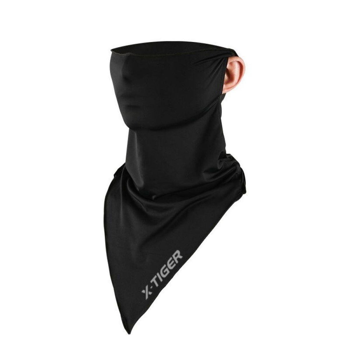 OEM - Pasamontaña X-TIGER DPMZ-60 Negro Ciclismo Cortaviento