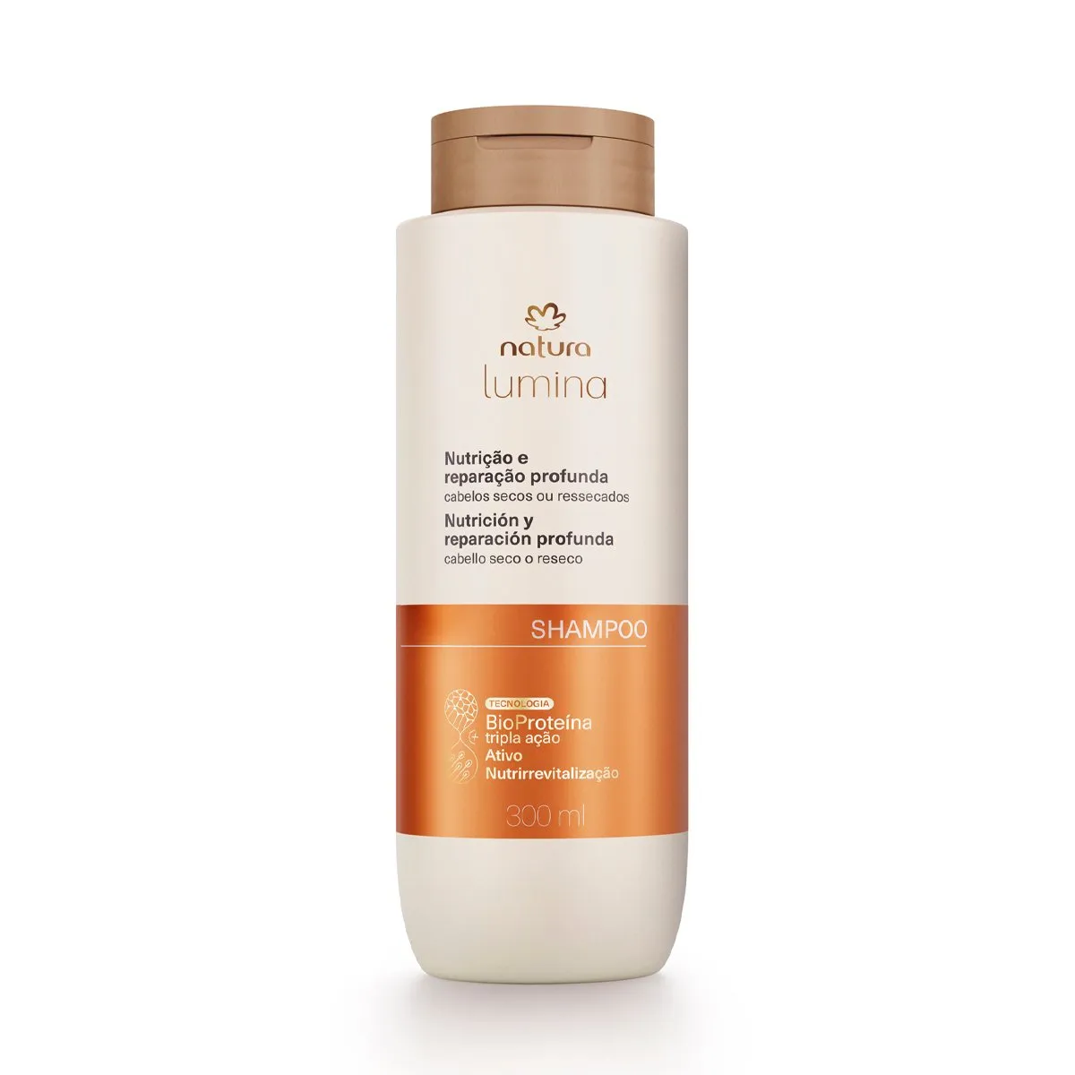 NATURA - Lumina Shampoo nutritivo limpieza y nutrición Cabello Seco 300 ml