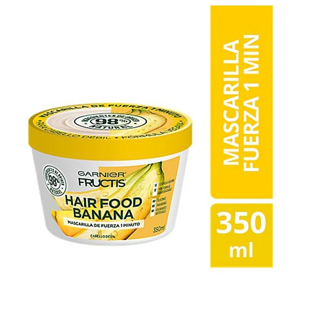 GARNIER - Mascarilla Hair Food 3 en 1 Banana Nutritiva Garnier