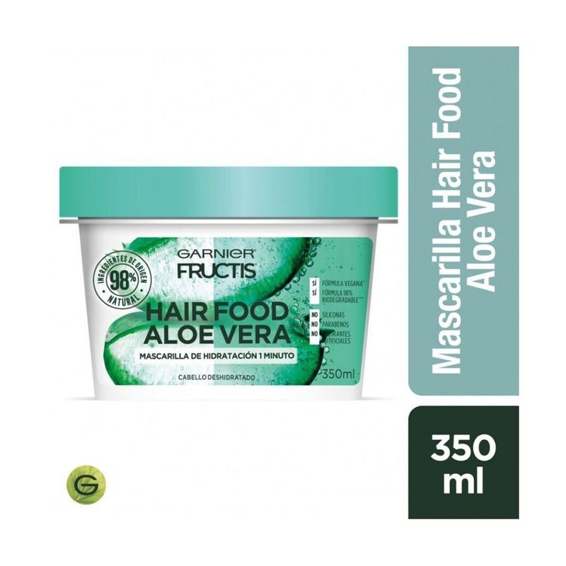 GARNIER - Mascarilla Capilar Aloe Vera Fructis Hair Food