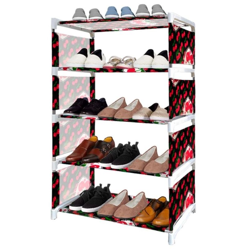 MINARI - Zapatera Organizador de Zapatos Estante 5 pisos Diseño Cerezas 5TZ
