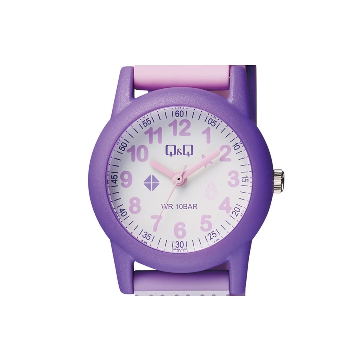 Q AND Q - Reloj Q&Q para Niñas Acuático 10 BAR Lila joya