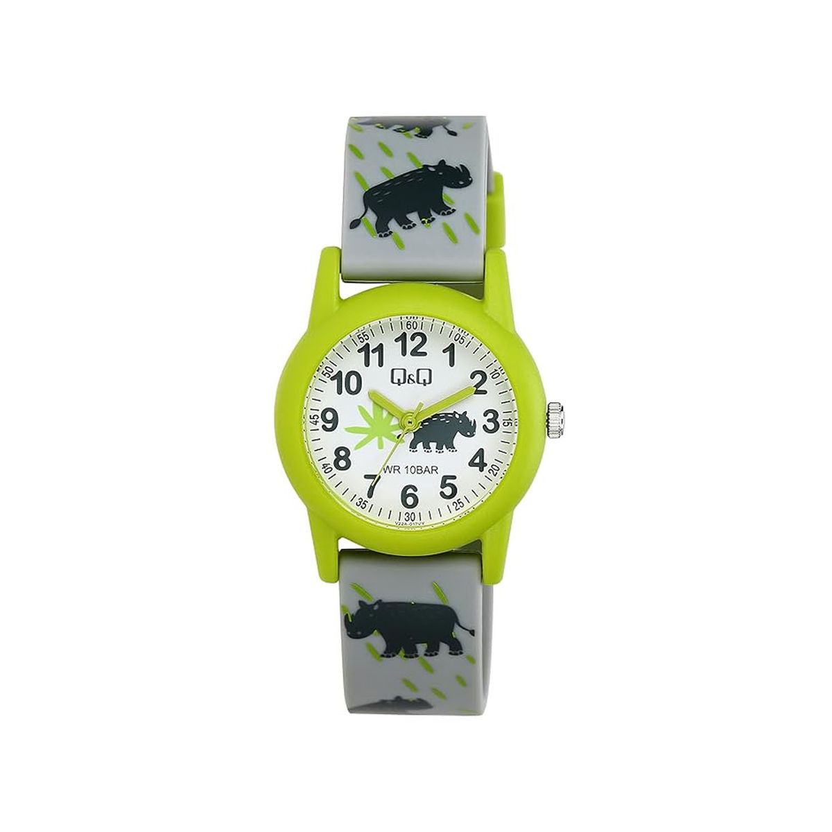 Q&Q - Reloj QQ para Niños Acuático 10 BAR Diseño Rino