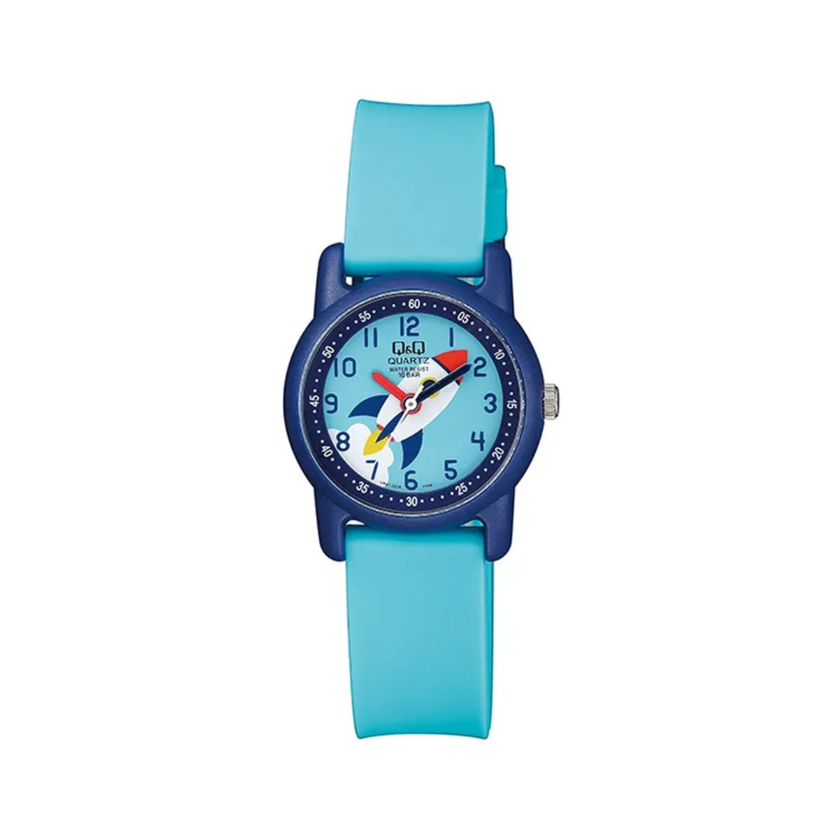 Q&Q - Reloj QQ para Niños Acuático 10 BAR Diseño Avión