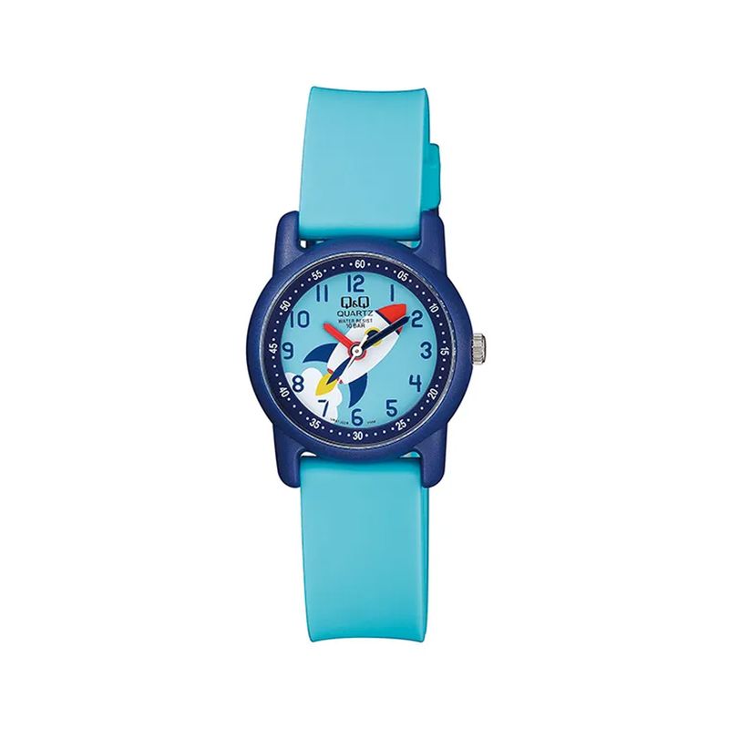 Q&Q - Reloj QQ para Niños Acuático 10 BAR Diseño Avión