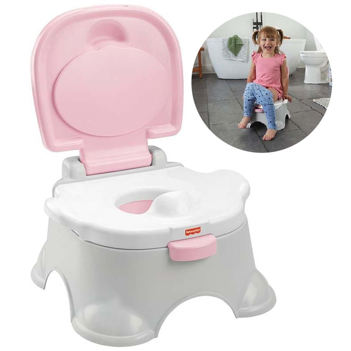 FISHER PRICE - Bacinica Aprende a ir al baño 3 en 1 para Bebés Fisher Price