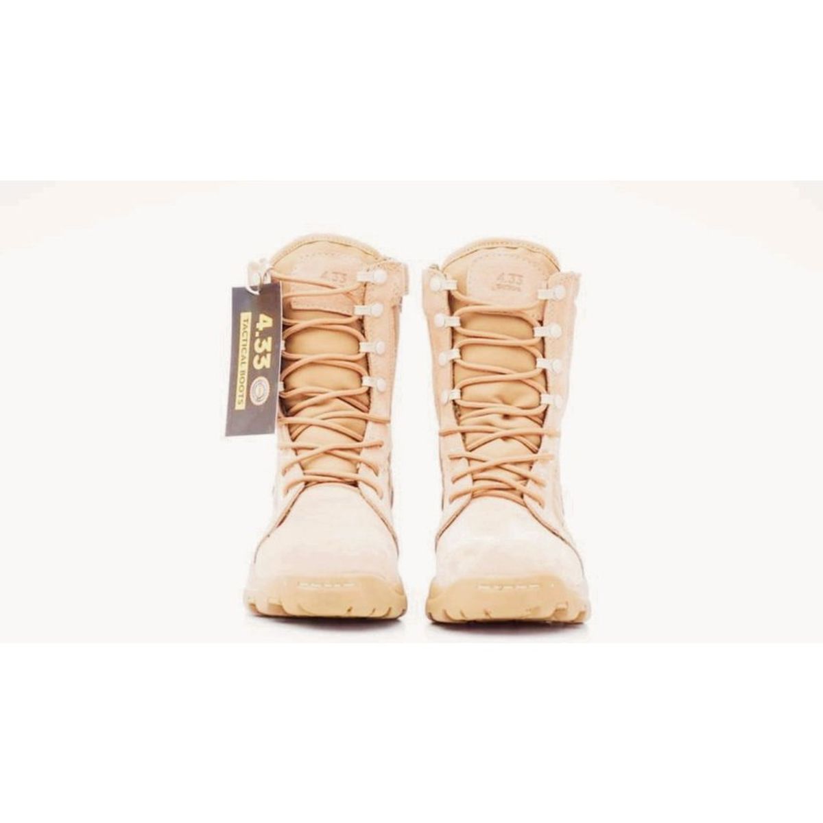 GENERICO - Botas o Borceguie de Cuero Beige