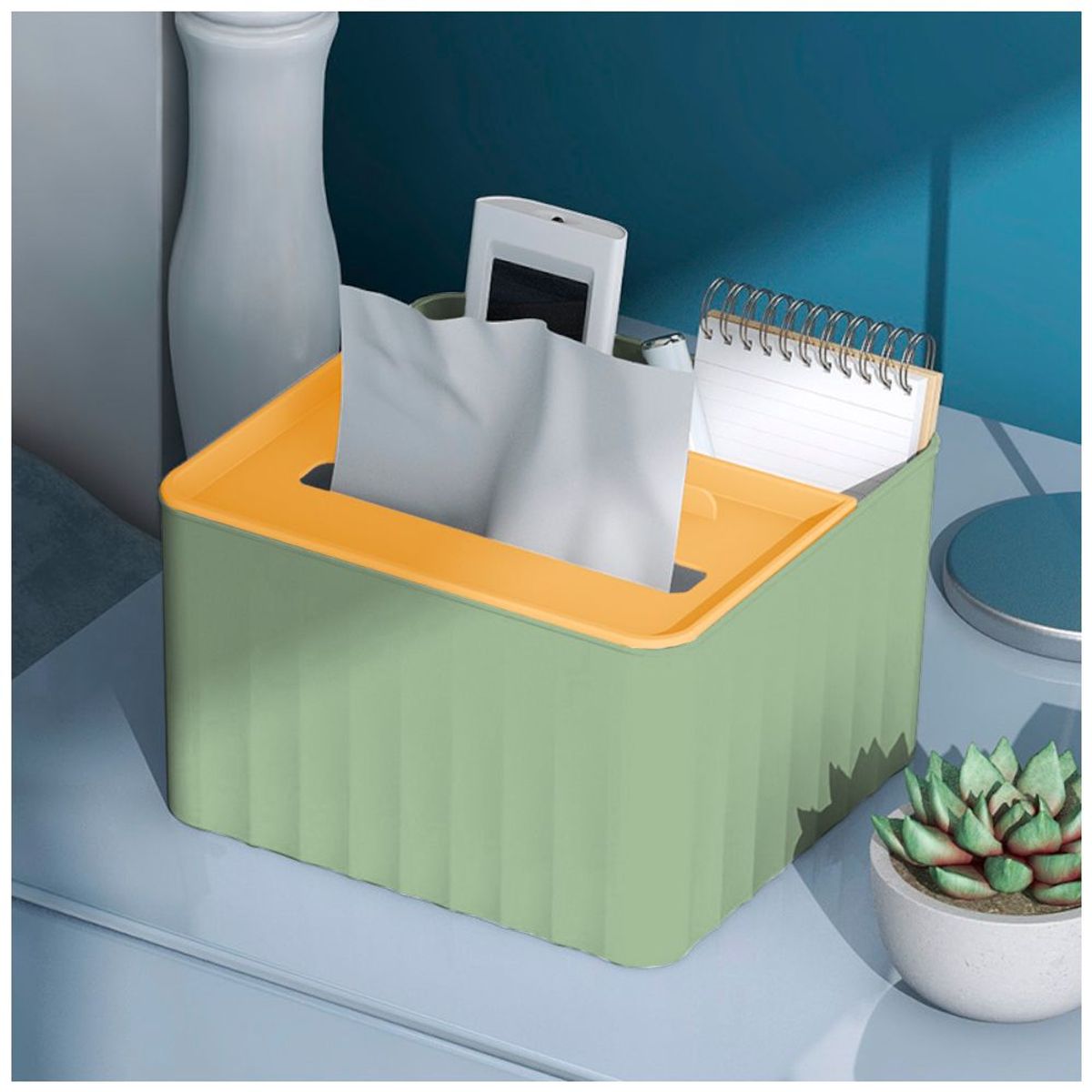 SASHIJA - Caja Organizador Escritorio Oficina Dispensador Papel R30 VD