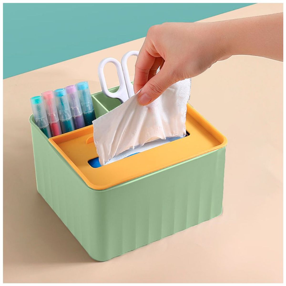 SASHIJA - Caja Organizador Escritorio Oficina Dispensador Papel R30 VD