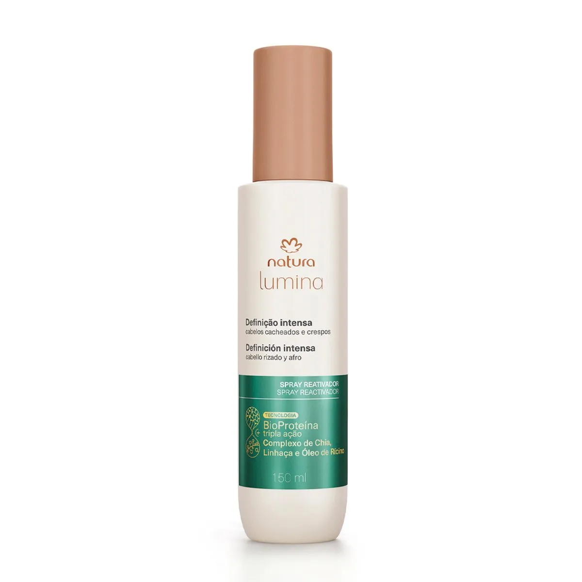 NATURA - Lumina Spray humidificador reactivador definición e hidratación Rizos 150 ml