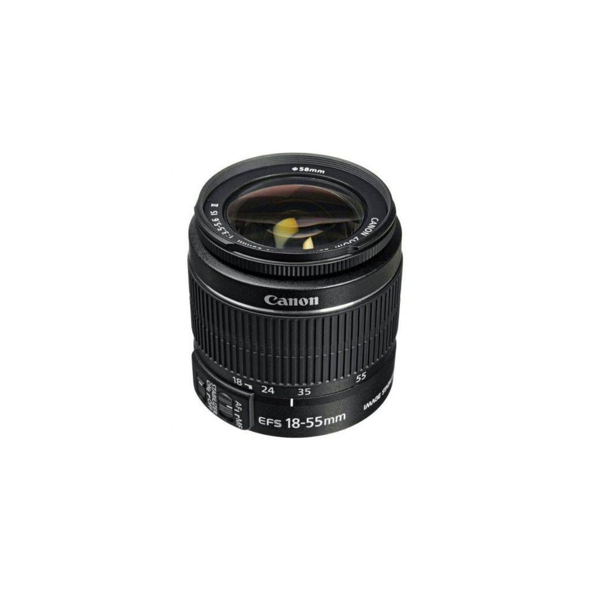 CANON - Canon EF-S 18-55mm f/3.5-5.6 III Lente (Sin Caja Original) - Negro