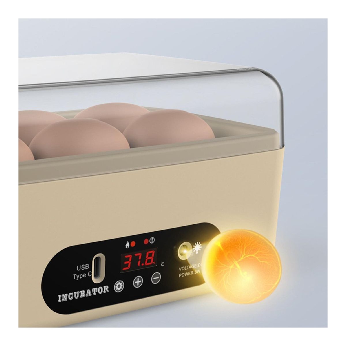 CAIM - INCUBADORA DE 6 HUEVOS CAIM SEGURIDAD Y GARANTÍA