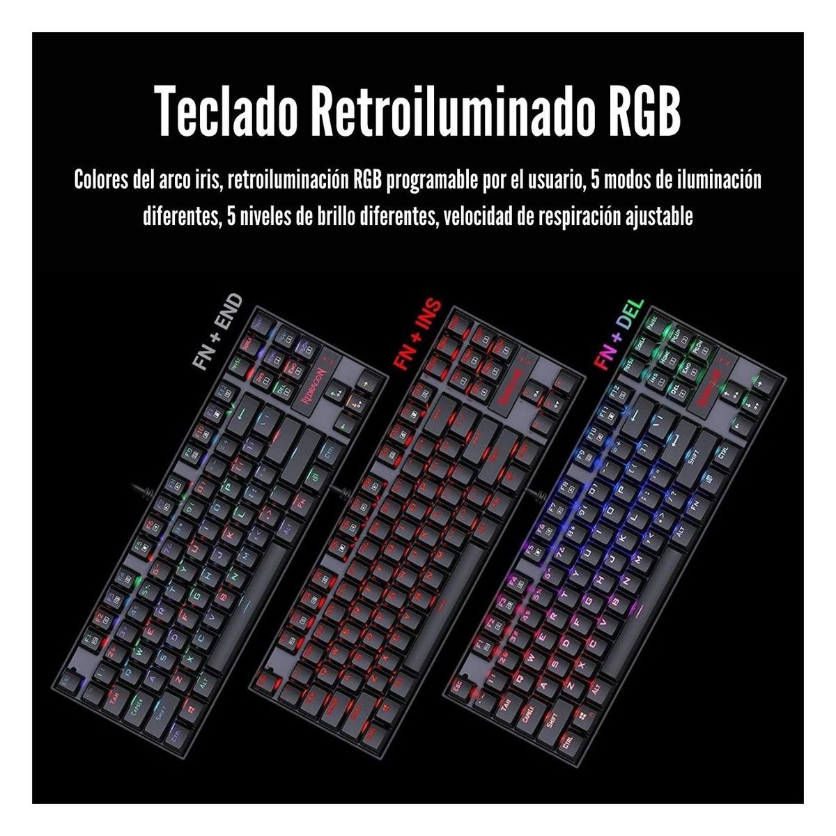 REDRAGON - Redragon - Kit Kumara K552 Switch Blue  Griffin M607 RGB Black