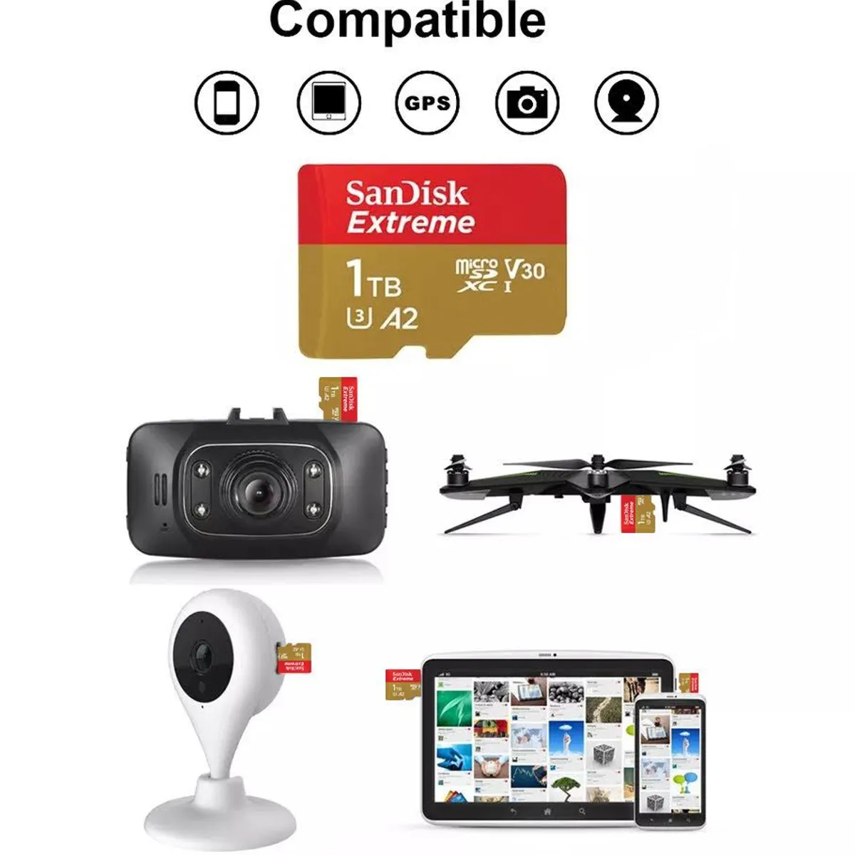 SANDISK - Tarjeta de memoria micro sd sandisk extreme 1 TB, 190 Mb/s