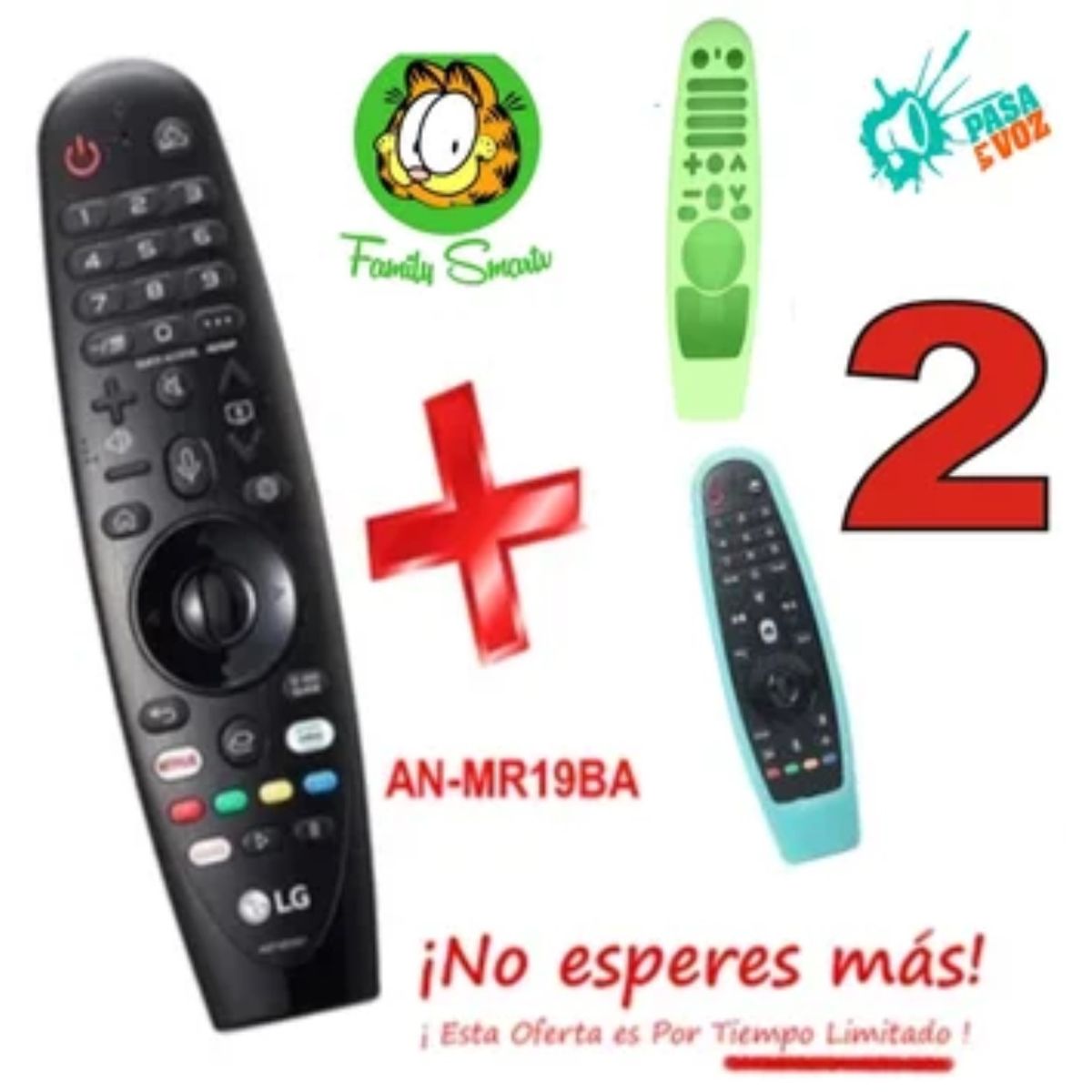 LG - Control Original Lg Magic An-mr19ba y Funda - Verde Y Turquesa