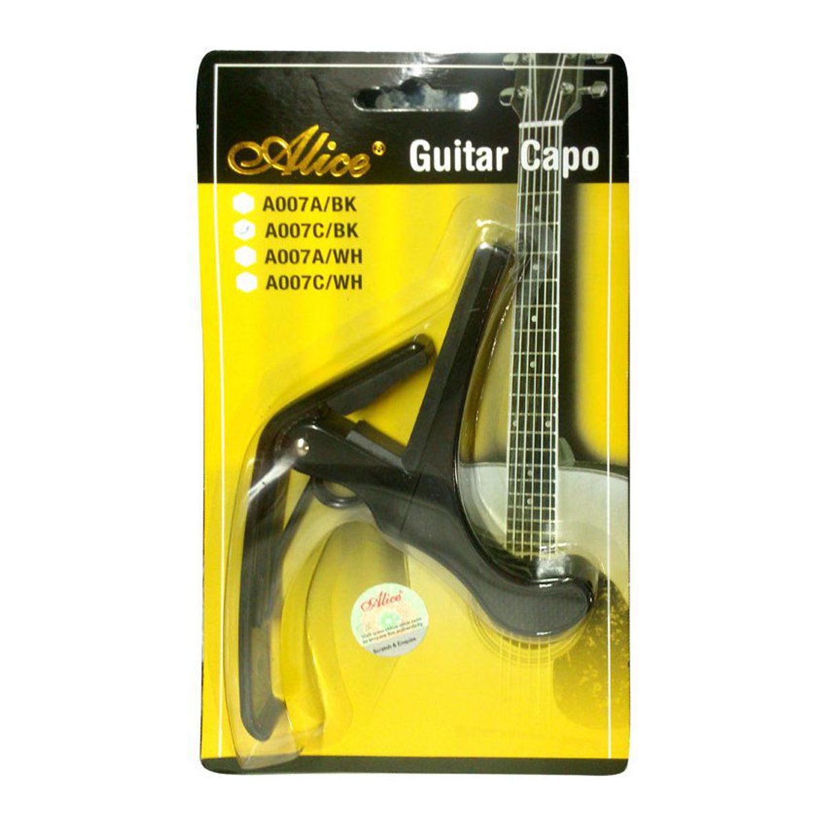 ALICE - Alice- capotraste a presión de fácil uso - negro