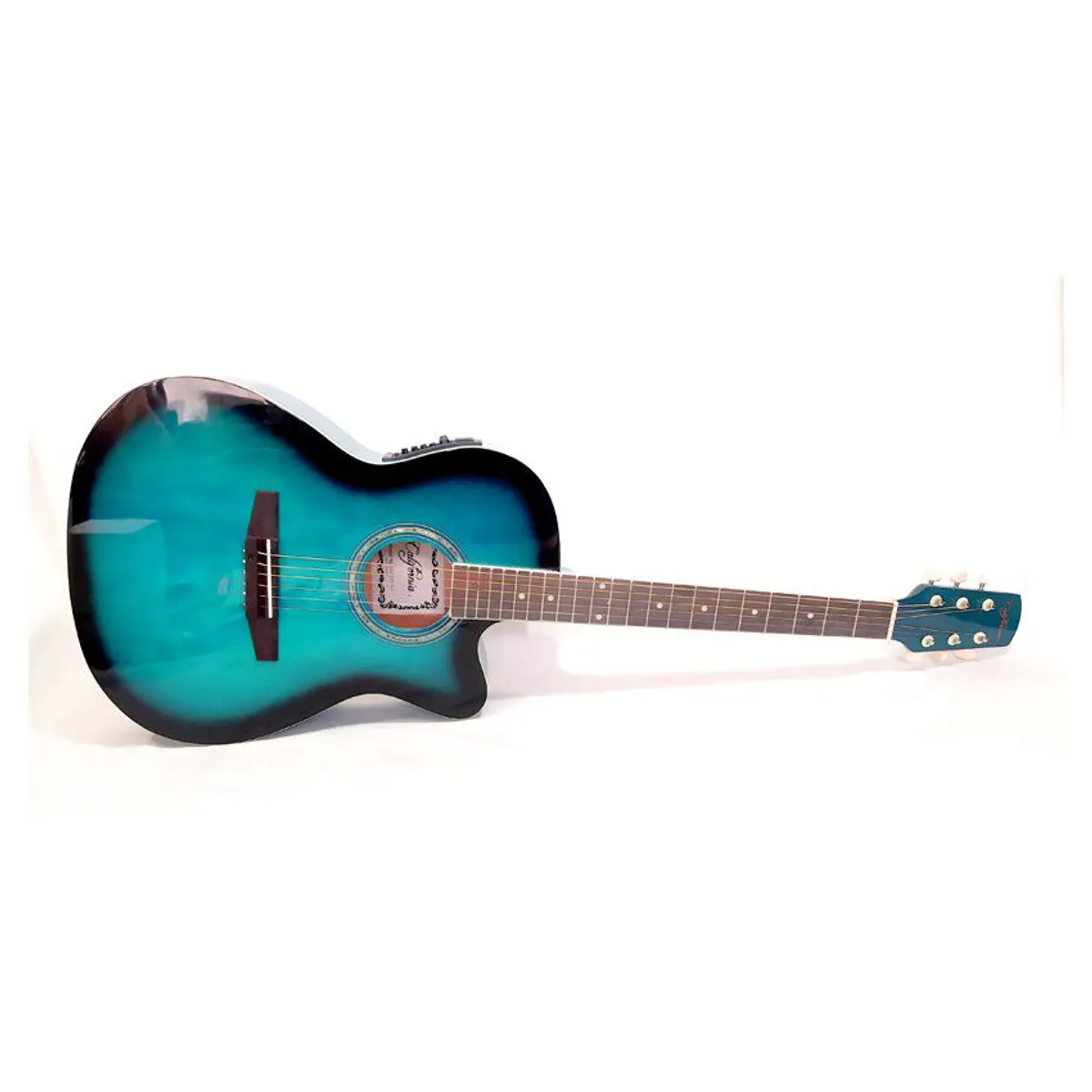 CALIFORNIA - California - Guitarra Electroacustica 4 bandas - Azul.