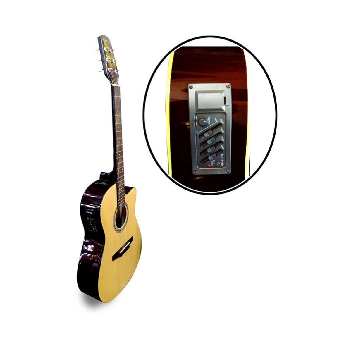 CALIFORNIA - California - Guitarra Electroacustica 4 bandas - Natural.