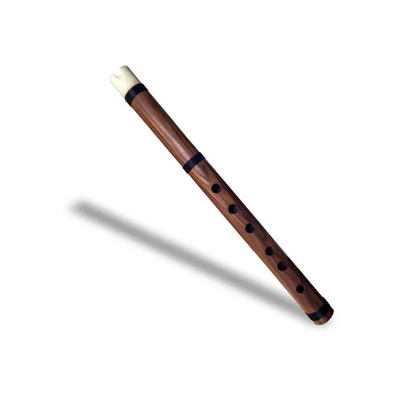 MALLKU - Quena d Madera Jacaranda cn Boquilla d Hueso de alta calidad