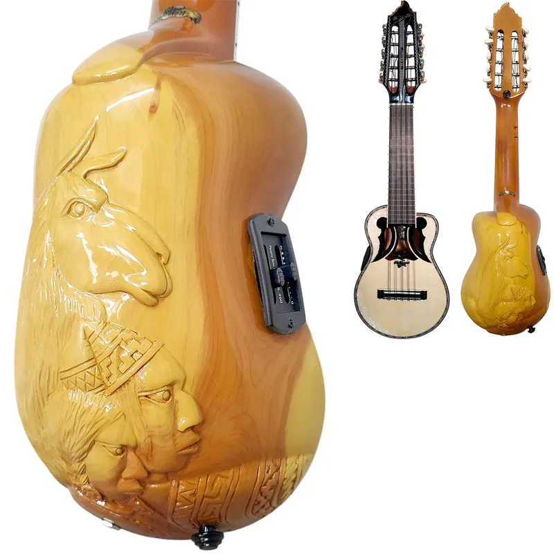 MALLKU - El chasqui - Charango Original Electroacustico de 2 bandas