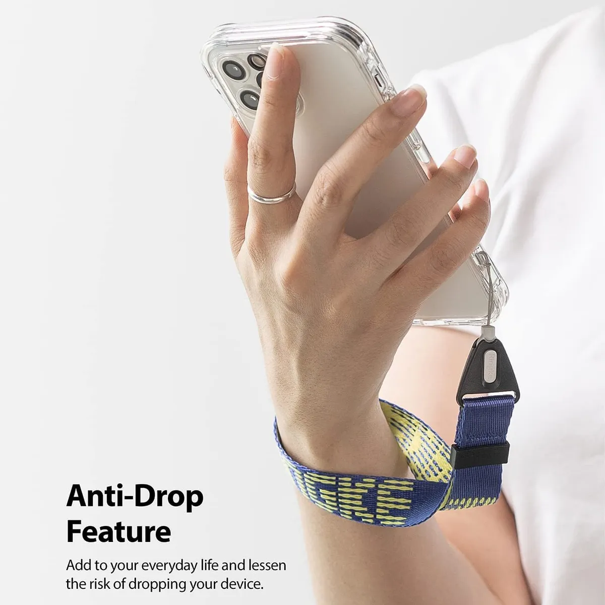 RINGKE - Correa de mano Ringke Hand - Lettering Royal Blue - Importado USA