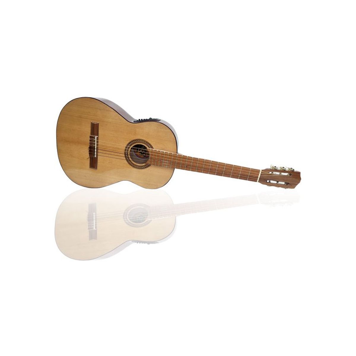 MALLKU - E. falcon- Guitarra Clasica Electroacustica 4 bandas + Funda.