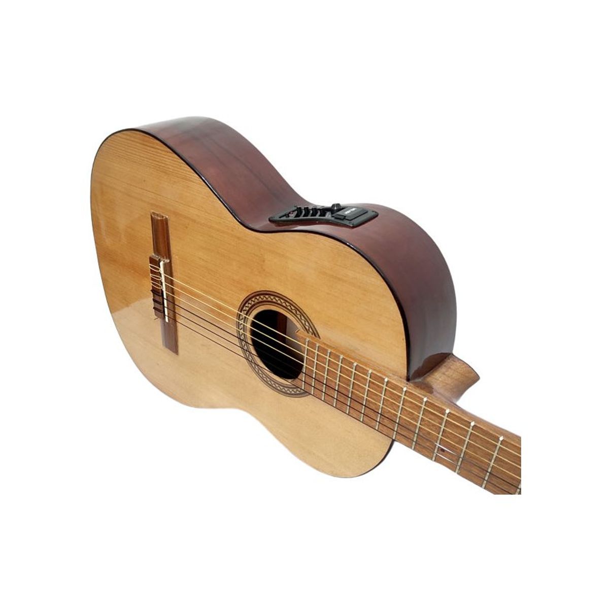 MALLKU - E. falcon- Guitarra Clasica Electroacustica 4 bandas + Funda.