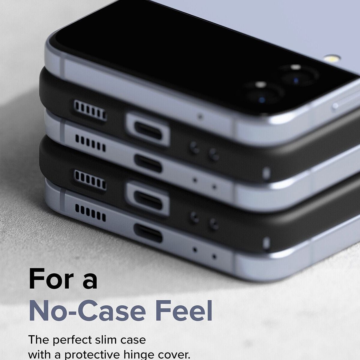 RINGKE - Case Ringke Slim Galaxy Z Flip 4 - Black - Importado