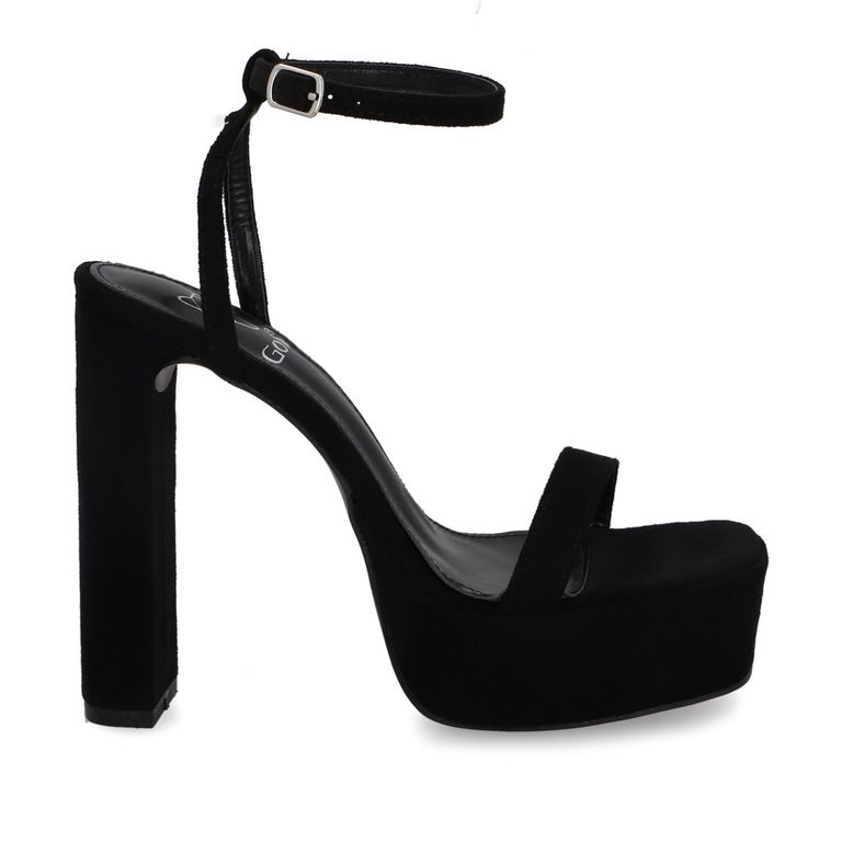 Sandalia Taco Negra Mujer 35101 Gotta GOTTA