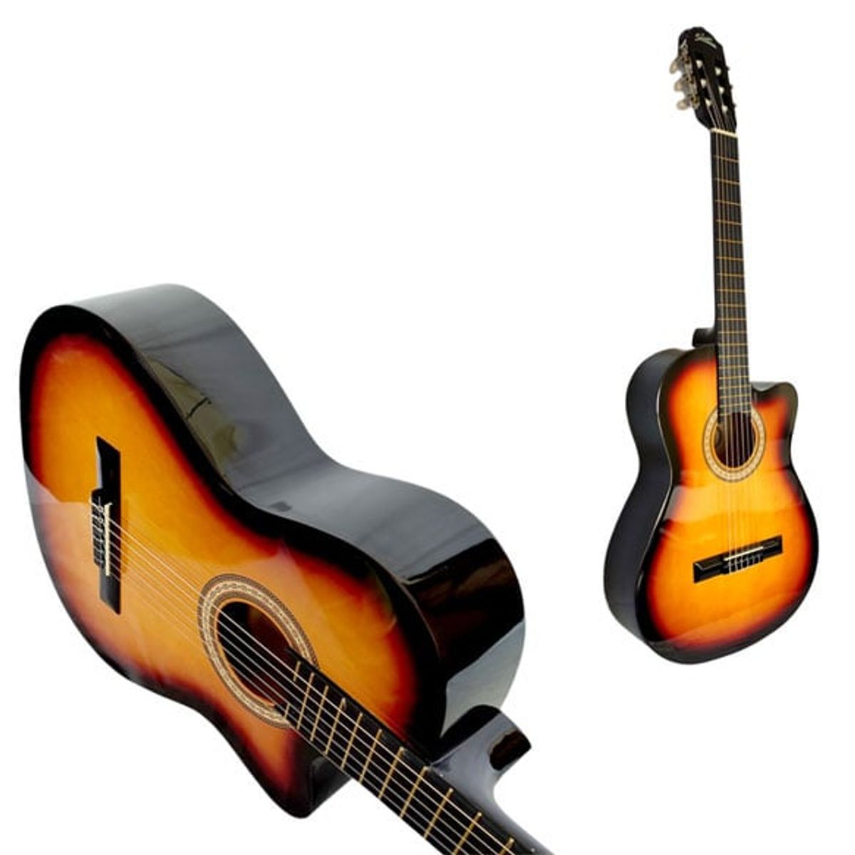 STARSUN - Guitarra Acústica Starsun Nylon Mastil Reforzado - Sunburst.