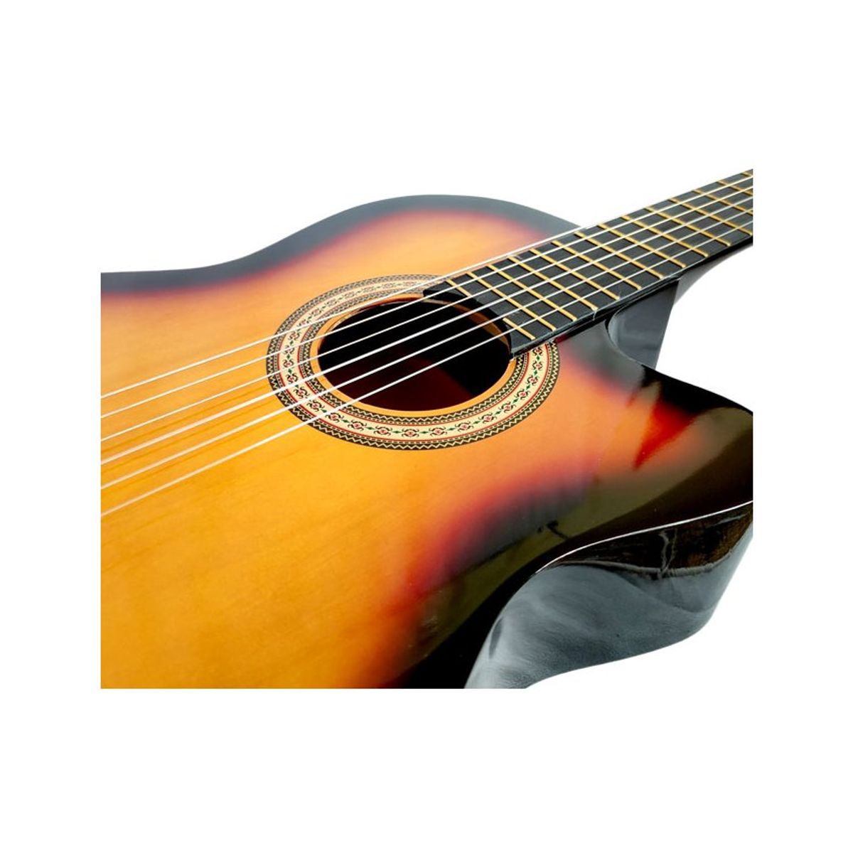 STARSUN - Guitarra Acústica Starsun Nylon Mastil Reforzado - Sunburst.