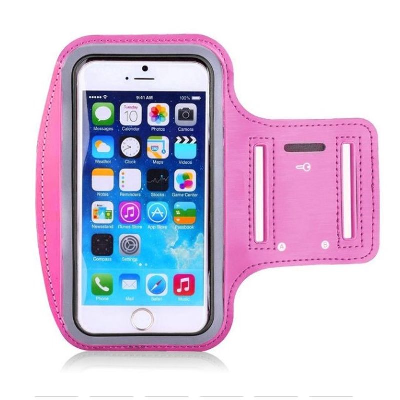 GENERICO - FVK Importaciones - Armband Brazalete Deportivo Rosa Hasta 5.5 Pulgadas