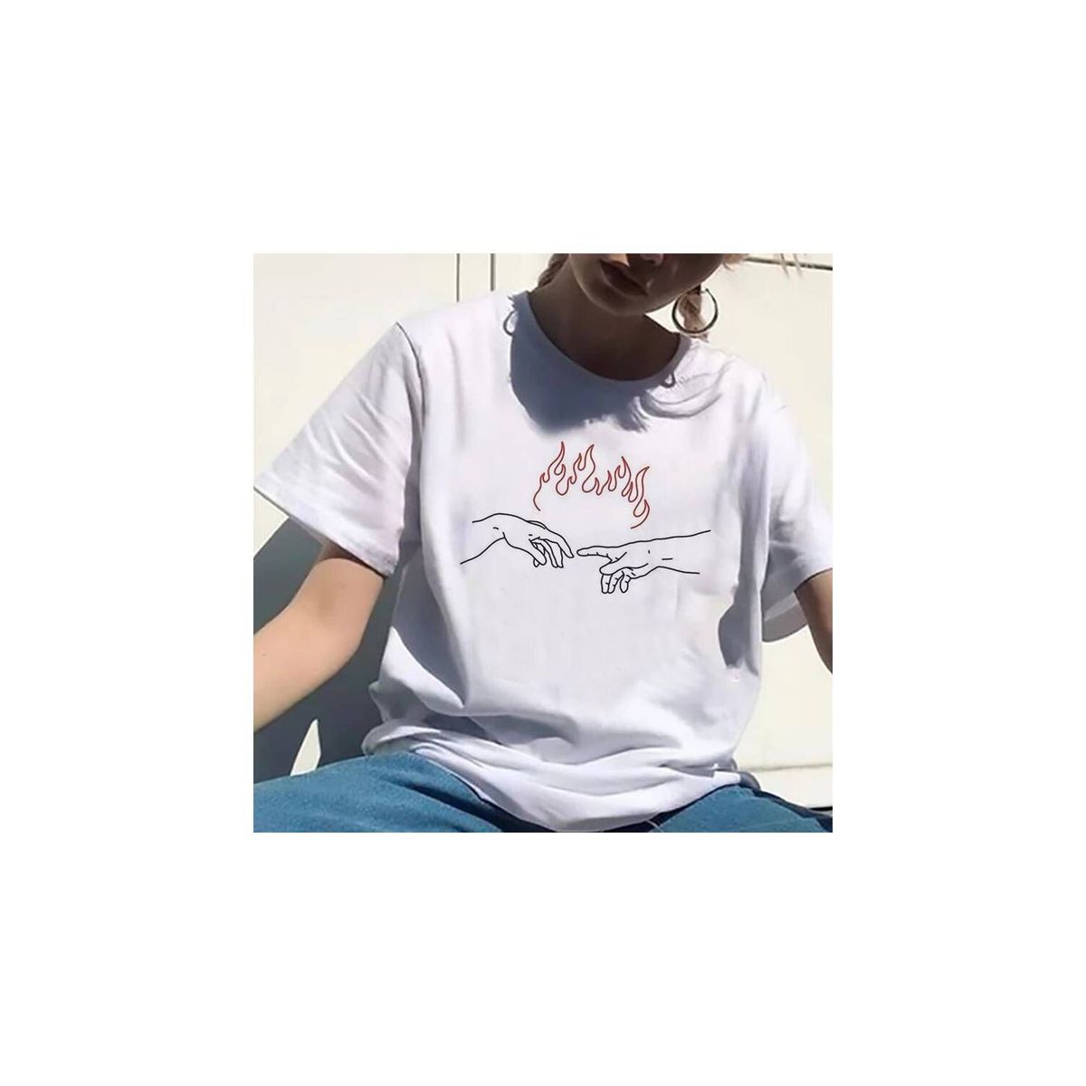 PEACE AND LOVE - Polo Manga Corta Mujer Peace And Love.